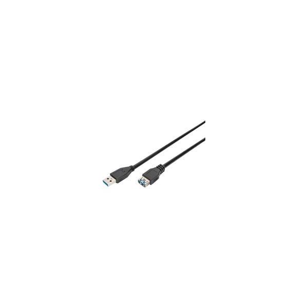 Usb 3.2 Gen 1 VerläNgerungskabel, USB-A Stecker > USB-A Buchse Schwarz, 3 Meter-image