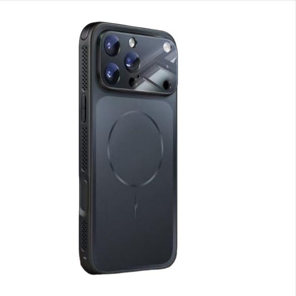 Inf Custodia Magnetica Per Iphone 17 Pro Max - Pc Vetro, Antiurto, Dissipazione Calore-image