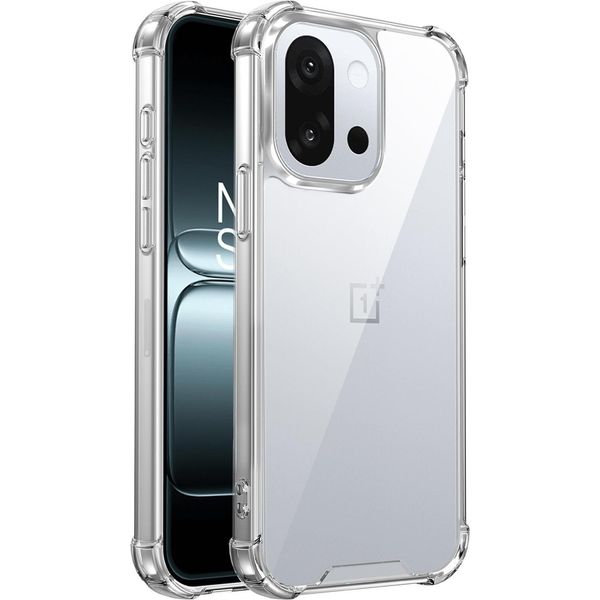 Custodia Trasparente Per Oneplus 13T/Oneplus 13S, Retro Trasparente Ibrido, Copertura Antiurto In Tpu Bumper-image