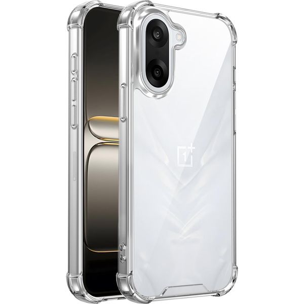 Custodia Trasparente Per Oneplus Nord Ce5/Oneplus Ace 5 Racing, Retro Trasparente Ibrido, Copertura Antiurto Con Paraurti In Tpu-image
