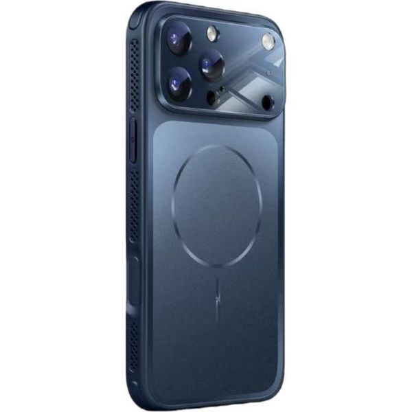 Inf Custodia Magnetica Per Iphone 17 Pro Max - Pc & Vetro, Protezione Obiettivo Corning, Dissipazione Del Calore-image