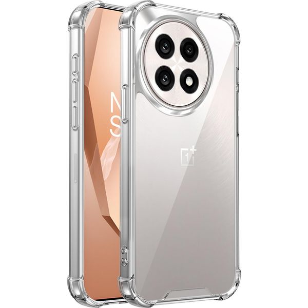 Custodia Trasparente Per Oneplus 13R/Oneplus Ace 5/Ace 5 Pro, Retro Trasparente Ibrido, Copertura Antiurto Con Paraurti In Tpu-image