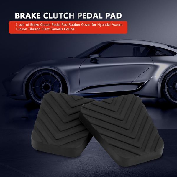 Pedale Del Freno A Frizione, Kimiss Auto Freno Pedale Frizione 3282536000 Copertura In Gomma Pedale Del Freno Pedale Per Accent Tucson Tiburon Elant Genesis Coupe-image