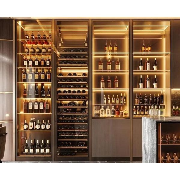 Armadio Per Il Vino Portabottiglie Frigorifero Per Il Vino Armadio Per Il Vetro Mobili Per Il Vino-image