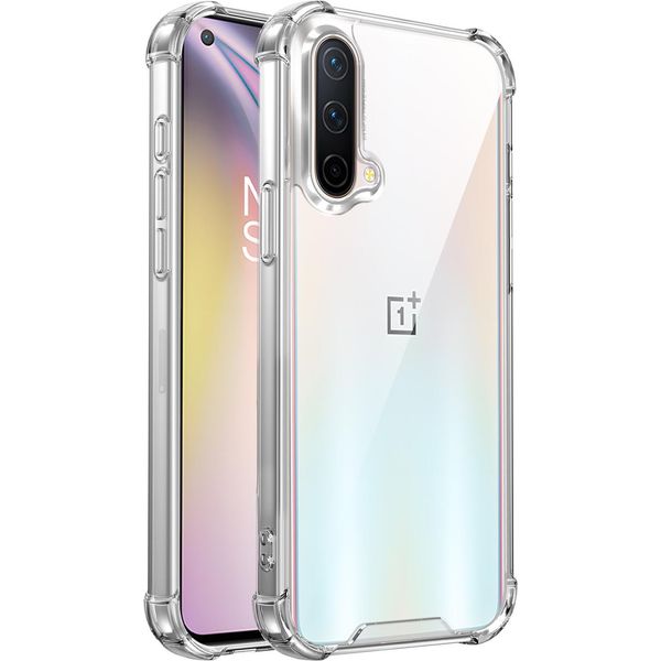 Custodia Trasparente Per Oneplus Nord Ce, Retro Trasparente Ibrido, Copertura Antiurto In Tpu Bumper-image