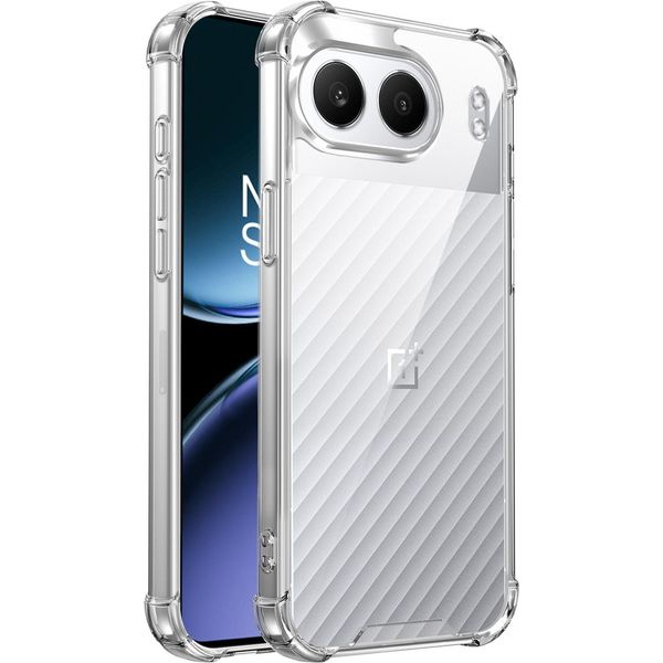 Custodia Trasparente Per Oneplus Nord 4, Retro Trasparente Ibrido, Copertura Antiurto Con Paraurti In Tpu-image