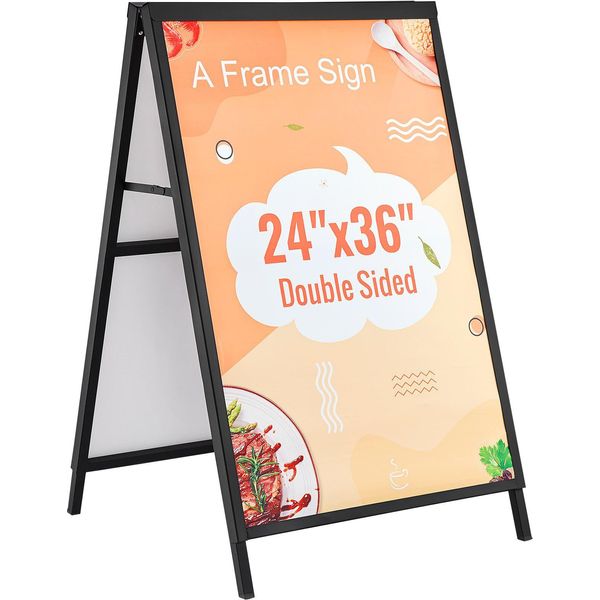 Supporto Pubblicitario Per Clienti 61 X 91 Cm, Supporto Per Poster In Acciaio Q235 Con Telaio Ad A, Supporto Pubblicitario Per Ristoranti, Bar, Caffetterie, Aziende, Ecc.-image