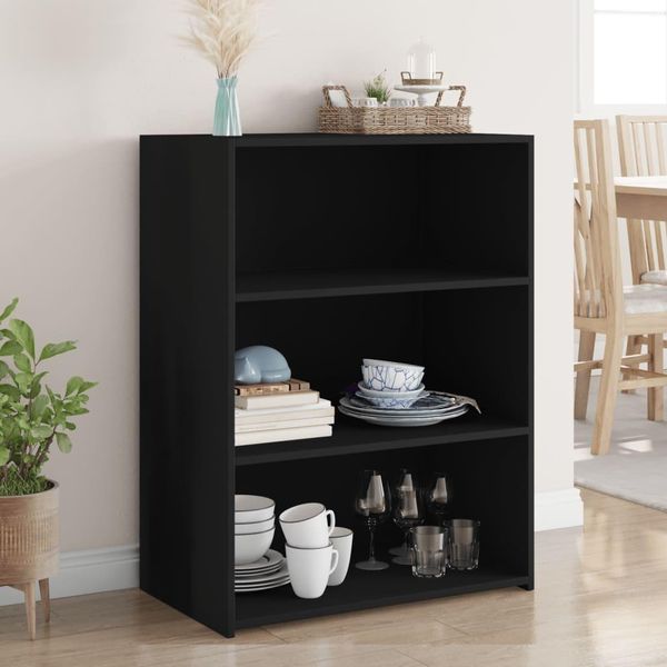 Maison Exclusive - Credenza Nera 70X41X93 Cm Materiale Ligneo-image
