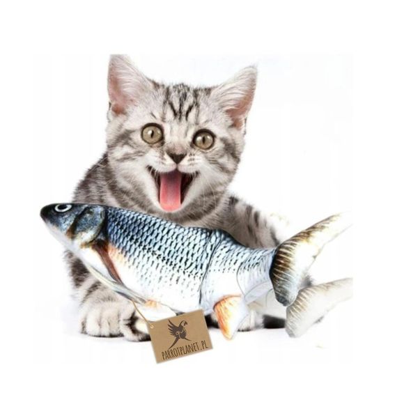 Giocattolo Elettrico Interattivo A Forma Di Pesce Per Cani E Gatti - 28Cm Giocattolo Gonfiabile Giocattolo Interattivo A Forma Di Pesce Per Cani E Gatti - Elettrico, 28Cm, Ricarica Usb-image