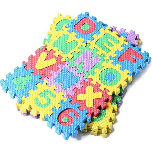 Puzzle Dell'alfabeto Con Numeri, Schiuma Mista, Divertente Giocattolo Educativo Per L'apprendimento Dei Bambini-image