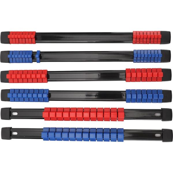 6PCS Supporto Organizzatore Per Bussole 1/4In 3/8In 1/2In Sae E Metrico Per Bussole Profonde E Poco Profonde-image