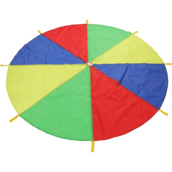 Gioco Di Movimento Con Paracadute Per Bambini, 4 Colori, 8 Maniglie, Incoraggia La Cooperazione, Gioco All'aperto Multicolore-image