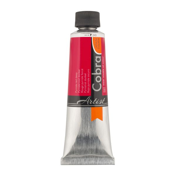 Cobra Artist Pittura Ad Olio Miscelabile Con Acqua, Tubo 150 Ml, Rosso Pirolo Scuro 345-image