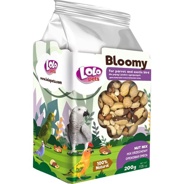Lolo Pets Miscela Di Noci Esotiche Per Pappagalli E Uccelli 150 G - Energia Naturale-image