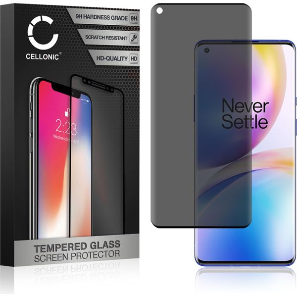 Vetro Temperato 9H Cellonic Compatibile Con Oneplus 8 (3D Case-Friendly 9H, Screen Protector Glass Pellicola Protettiva Per Telefono Smartphone-image