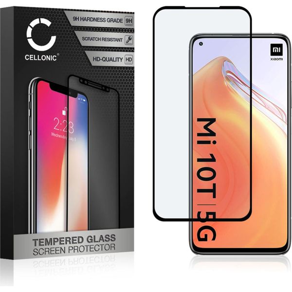 Vetro Temperato 9H Cellonic Compatibile Con Xiaomi Mi 10T 5G / Mi 10T Pro 5G (3D Full Cover 9H, Screen Protector Glass Pellicola Protettiva Per Telefono Smartphone-image