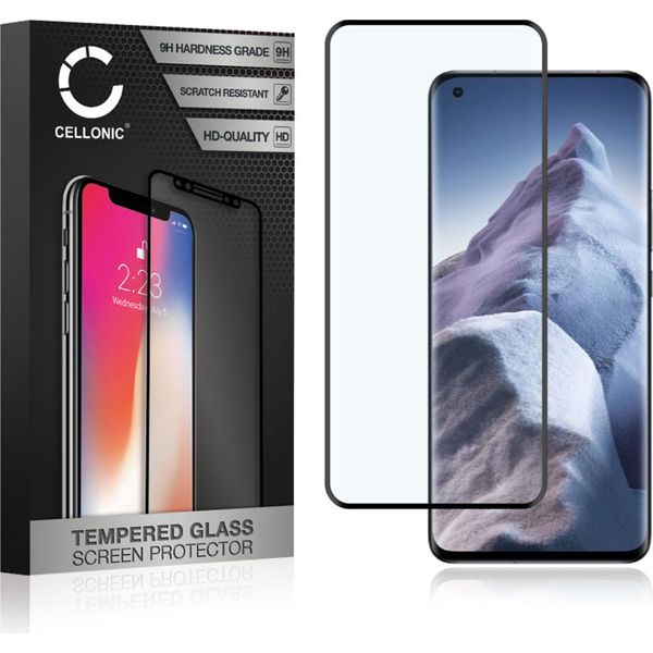 Vetro Temperato 9H Cellonic Compatibile Con Xiaomi Mi 11 Ultra (3D Full Cover 9H, Screen Protector Glass Pellicola Protettiva Per Telefono Smartphone-image