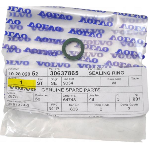 Volvo S60 V70 Guarnizione O-Ring Astina Olio Oe-image