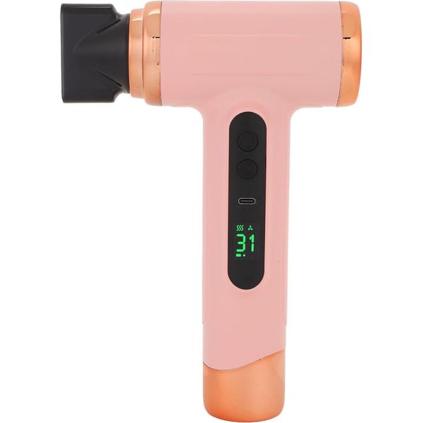 Asciugacapelli Ionico, Asciugacapelli Portatile Ricaricabile Da 200 W Con Tecnologia Di Moltiplicazione Del Flusso D'aria, Ugello Rotante, Modalità Multiple Per Viaggiare A Casa-image