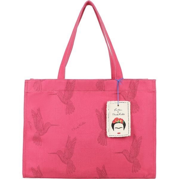 Fritzi Aus PreußEn Borsa A Tracolla Fritzi X Frida Kahlo Easy01 Limited Kolibri Canvas Shopper Pinki Rosa-image