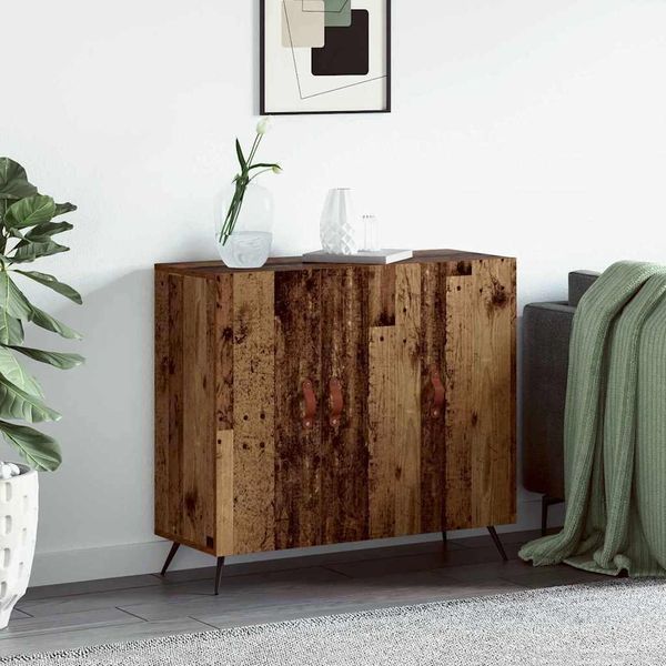 Maison Exclusive - Credenza In Legno Antico 89,5 X 34 X 80 Cm Materiale Ligneo-image