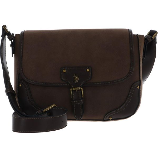 U.S. Polo Assn. Borsa A Tracolla Monroe Flap Bag Dark Brown Marrone-image