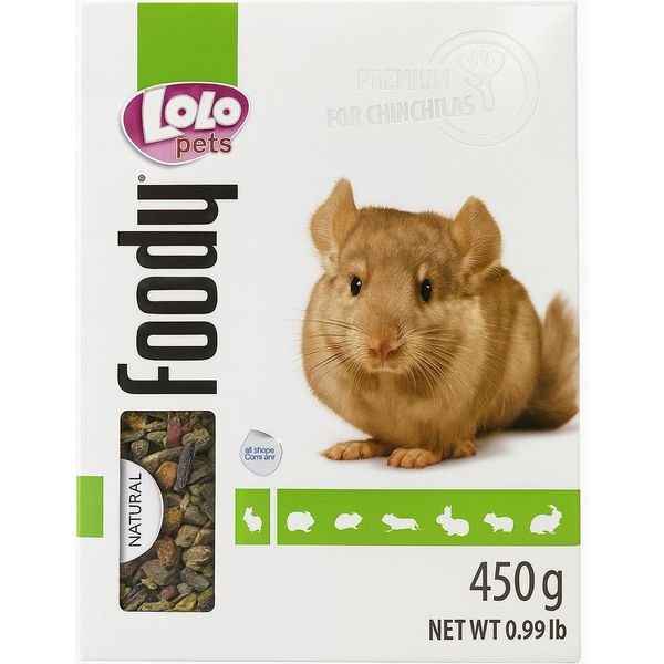 Lolo Pets Foody - Cibo Premium Per Cincillà 450 G, Alimentazione Equilibratacibo Per Cincillà Premium 450 G - Lolo Pets Foody, Alimentazione Sana Per Cincillà-image