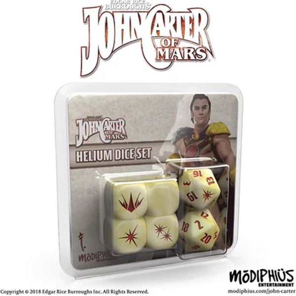 John Carter Of Mars: Helium Dice Set - Set Di Dadi Per Il Gioco Di Ruolo Da Tavolo - Inglese-image