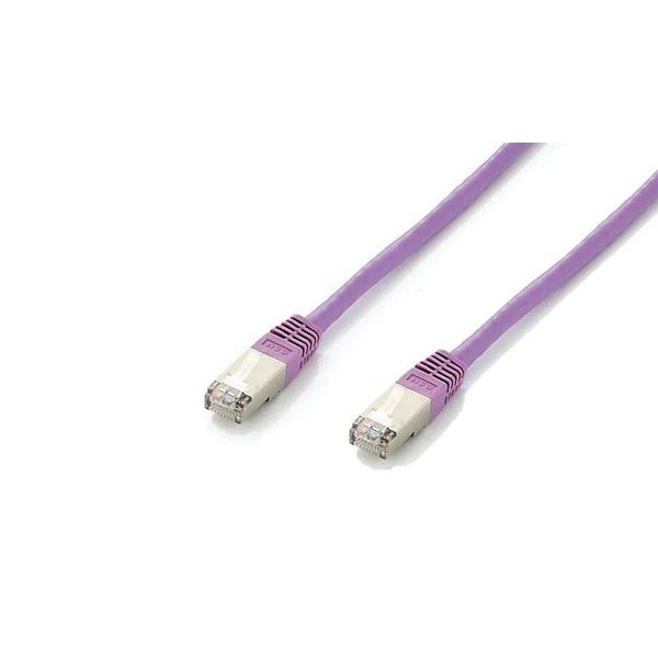 Equip Patchkabel Cat6A Plat.S/Ftp 2Xrj45 1.00M Lila Lszh Polybeutel-image