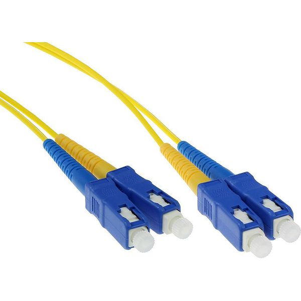 Act 50 Metri Lszh Cavo Patch In Fibra Monomodale 9/125 OS2 Duplex Con Connettori Sc-image