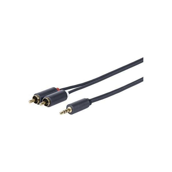 Vivolink - Promjrca2.5 2,5M 3,5Mm 2 X Rca Nero Cavo Audio - Cavo Audio (3,5Mm, Maschio, 2 X Rca, Maschio, Destra, Destra)-image