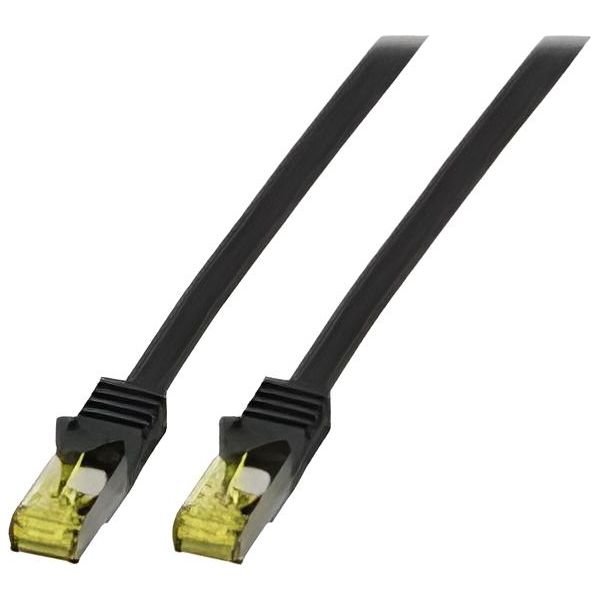 Efb MK7001.0,25B Efb RJ45 Patchkabel S/Ftp,Cat.6A,Lszh,0,25M,Schwarz-image
