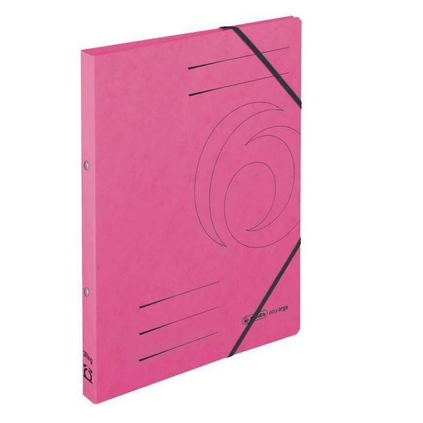 Raccoglitore Ad Anelli Herlitz Easyorga A4 In Cartone Con Meccanismo A 2 Anelli Fucsia-image