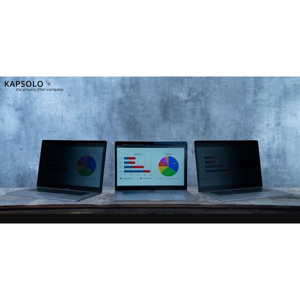Kapsolo Filtro Privacy A 2 Vie / Pellicola Privacy Rimovibile Per 31,75 Cm (12,5") Wide 16:9"-image