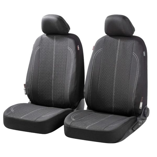 Walser Coprisedili Auto Tratto Con Zip, Coprisedili ZIPP-IT, 2 Coprisedili Anteriori Neri 11853-image