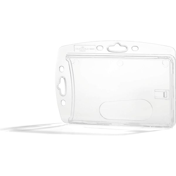 Durable Portabadge Chiuso Per 1 Tessera Conf. Singola, Trasparente, 895519-image