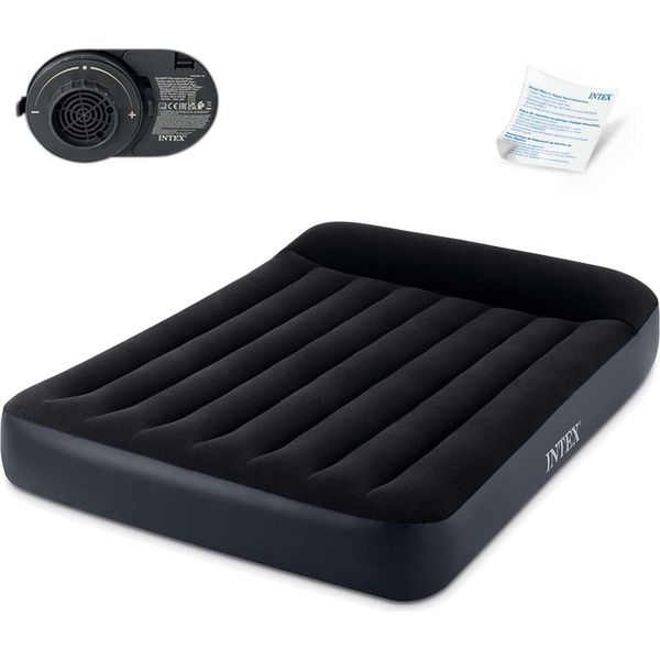 Intex 64150ND 2-Persoons Luchtbed + Ingebouwde Elektrische Pomp 152X203X25 Cm Zwart-image