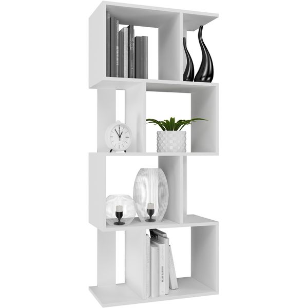 Scansia Da Terra Con Scaffali Aivo - Bianco-image