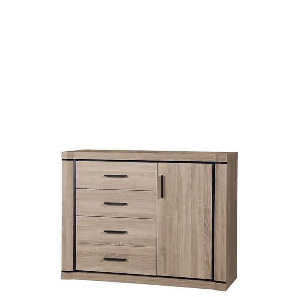 Cassettiera Combinata Arika – Larghezza 117 Cm, Rovere Sonoma-image