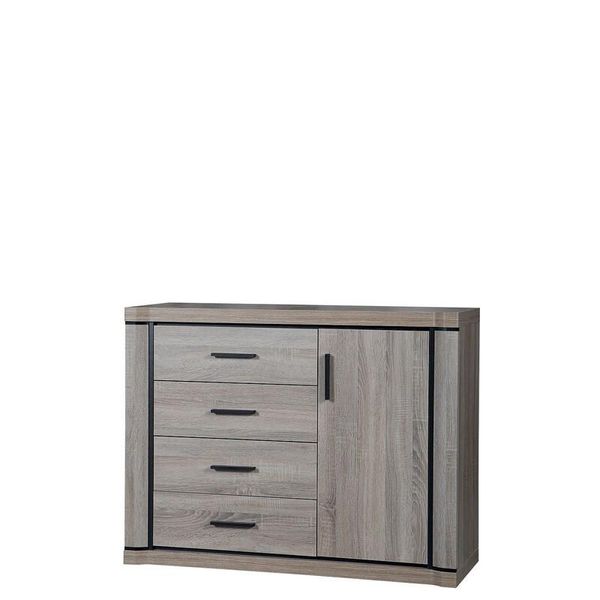 Cassettiera Combinata Arika – Larghezza 117 Cm, Rovere Tartufo-image