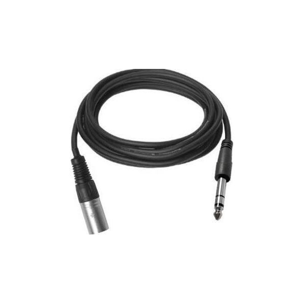 Vivolink PROAUDXLRJACKS1 Cavo Audio 1 M Xlr 6,35 Mm Trs Nero (PROAUDXLRJACKS1)-image