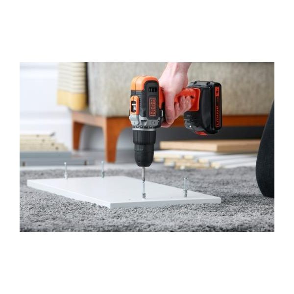 Black & Decker Akku-Schlagbohrschr. 18V 2X1,5Ah, Kof-image