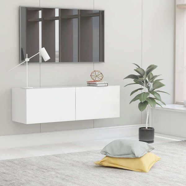 Vidaxl Mobile Tv Bianco 100X30X30 Cm In Legno - Mobile Tv - Mobili Tv - Mobili Tv - Credenza-image