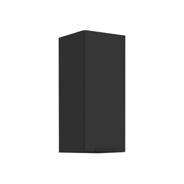 Mobile Cucina Superiore Saju - Larghezza 30 Cm, Nero-image