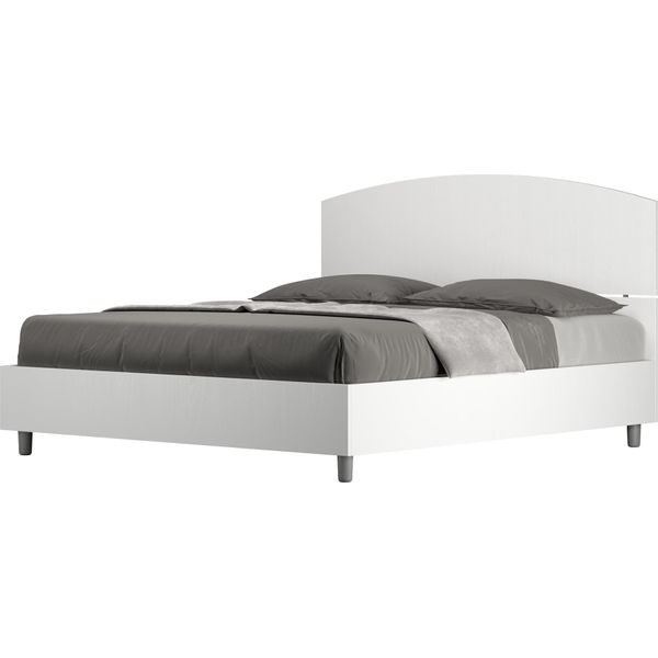 Ityhome - Letto Contenitore 160X200 Bianco Frassino Dora-image