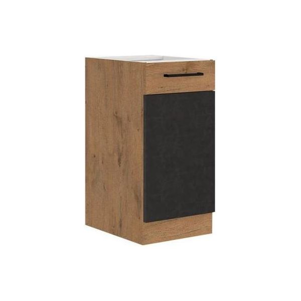 Mobile Cucina Basso Anta Singola 40 Cm Zhilan - Rovere Lancelot / Matera-image