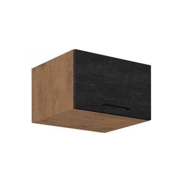 Mobile Cucina Superiore Chiuso 60 Cm Zhilan 2 - Rovere Lancelot / Legno Scuro-image