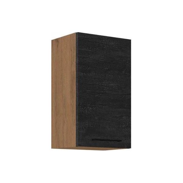 Mobile Alto Da Cucina 45 Cm Zhilan - Rovere Lancelot / Legno Scuro-image