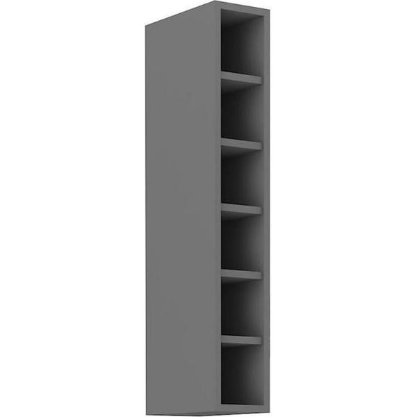 Armadietto Superiore Alto Myriam - Larghezza 15 Cm, Antracite-image