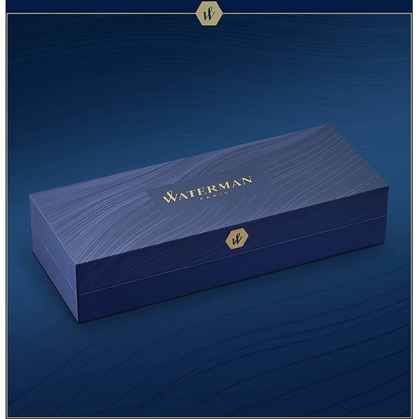 Stilografica Waterman Carene Deluxe C.C Deep Blue Lacquer M Blu-image